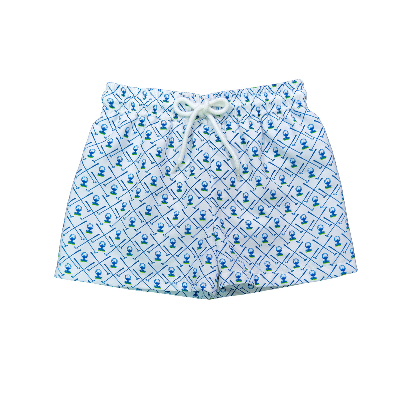 White Golf Swim Trunk