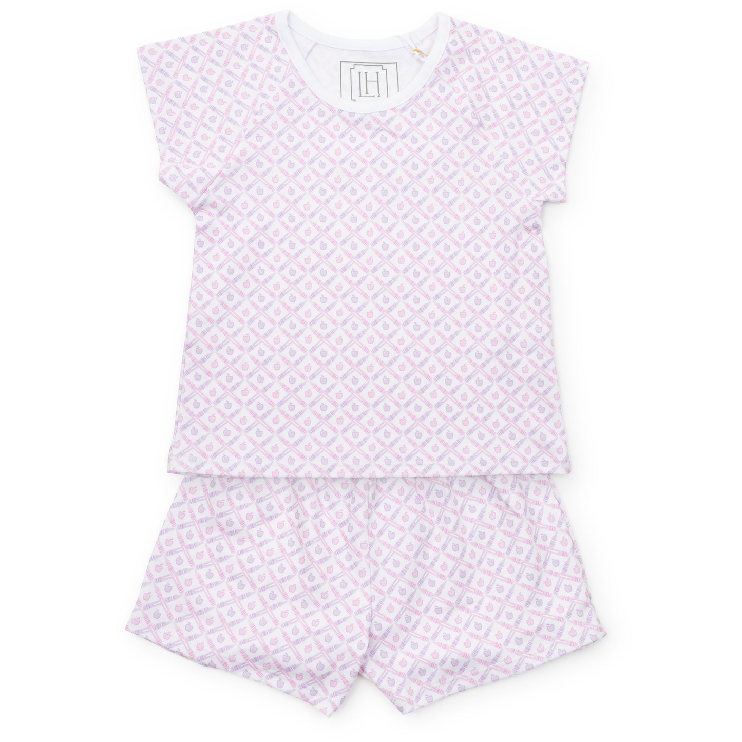 Emery Short Set- School Plaid Pink