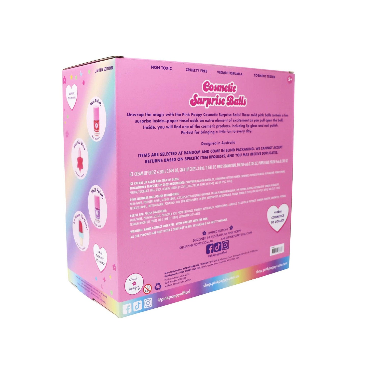 Pink Poppy Cosmetic Surprise Balls | Pack of 32