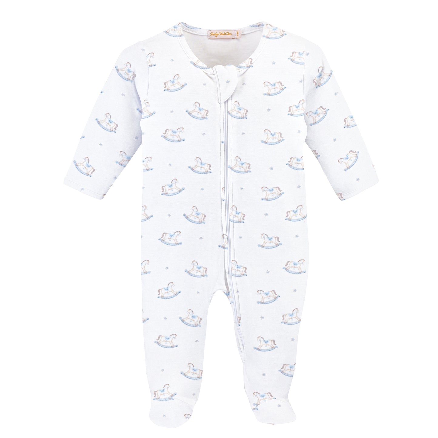Tiny Rocking Horse Zippered Footie
