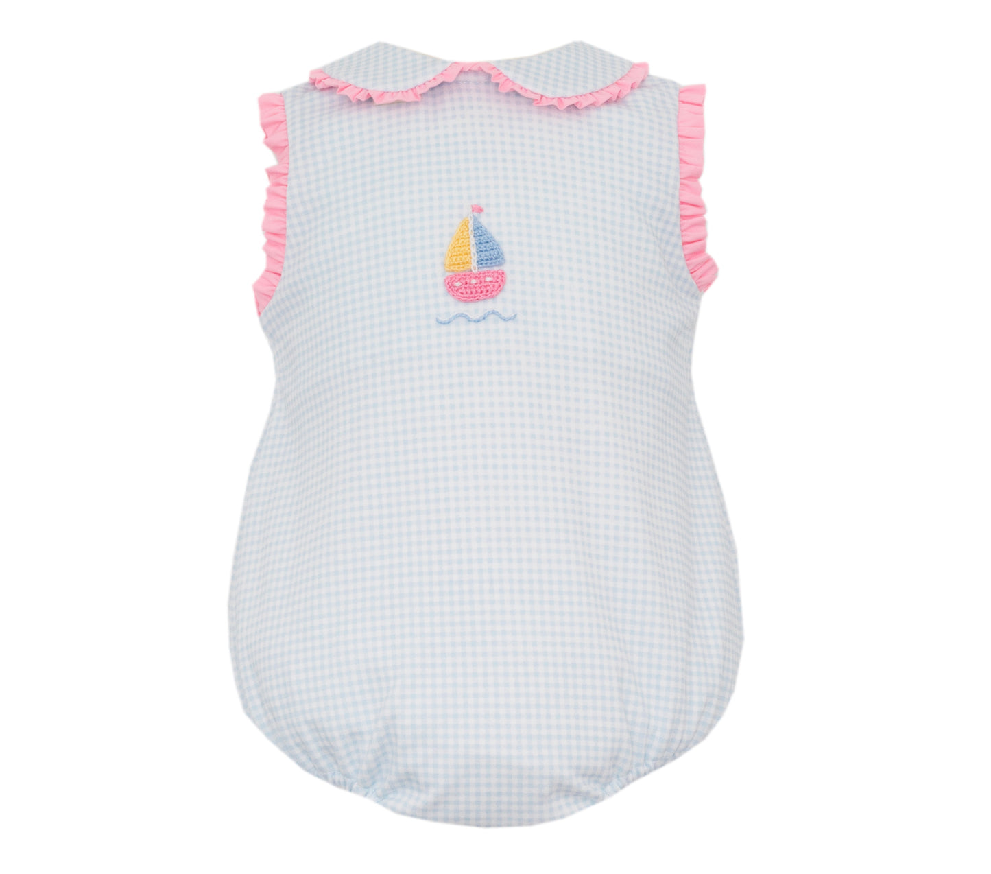 Girls Embroidered Sailboat Bubble