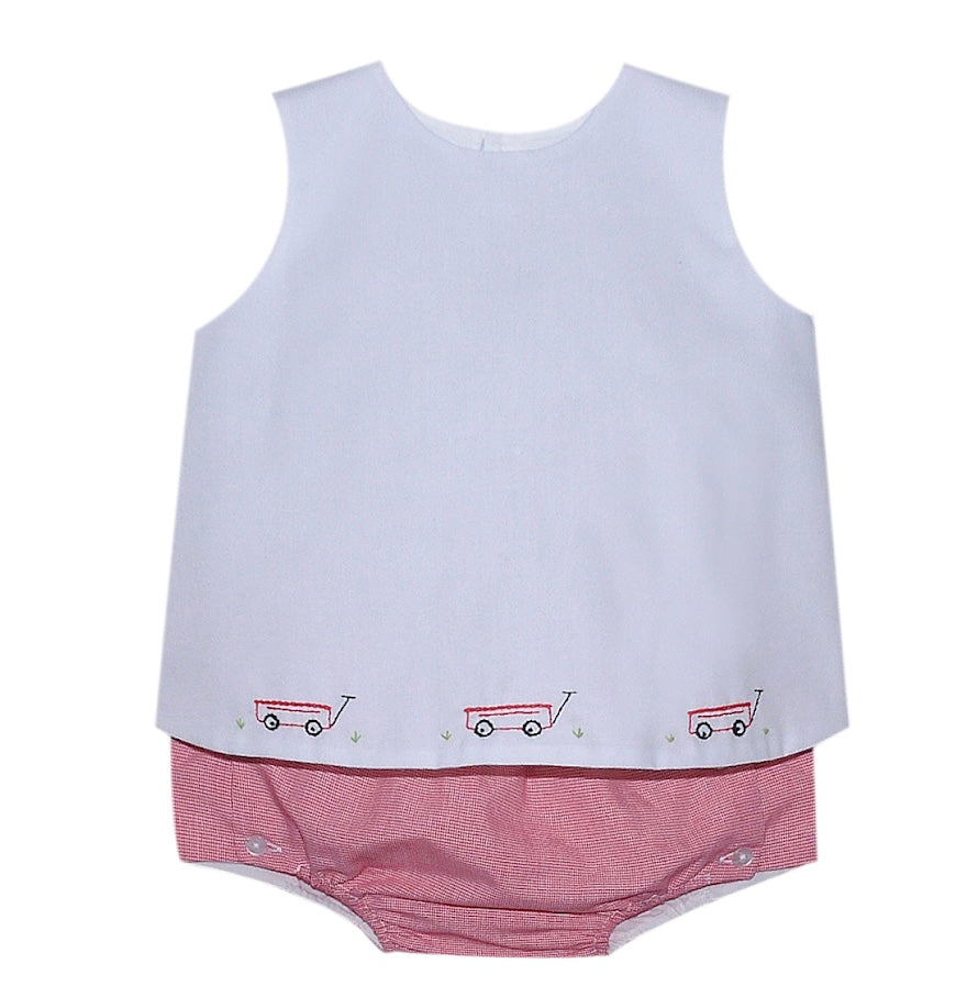 Red Bailey Diaper Set