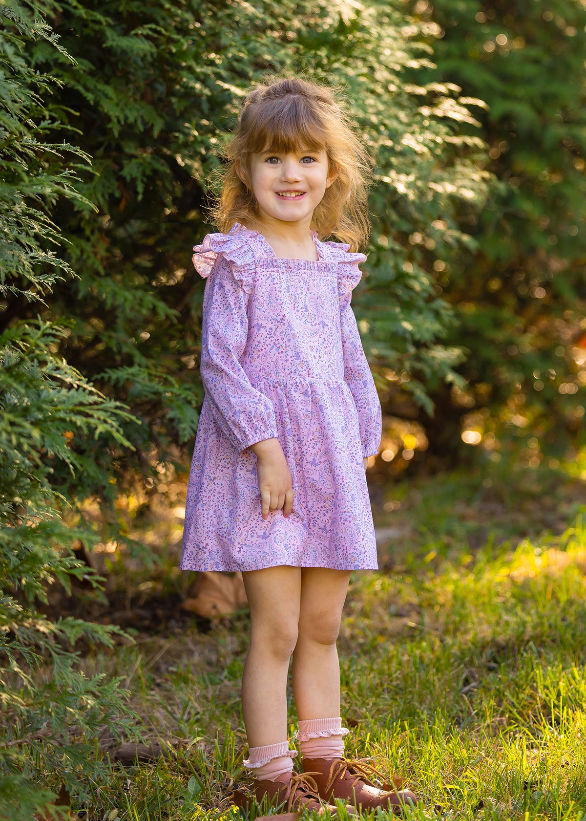 Pink Paisley Dress