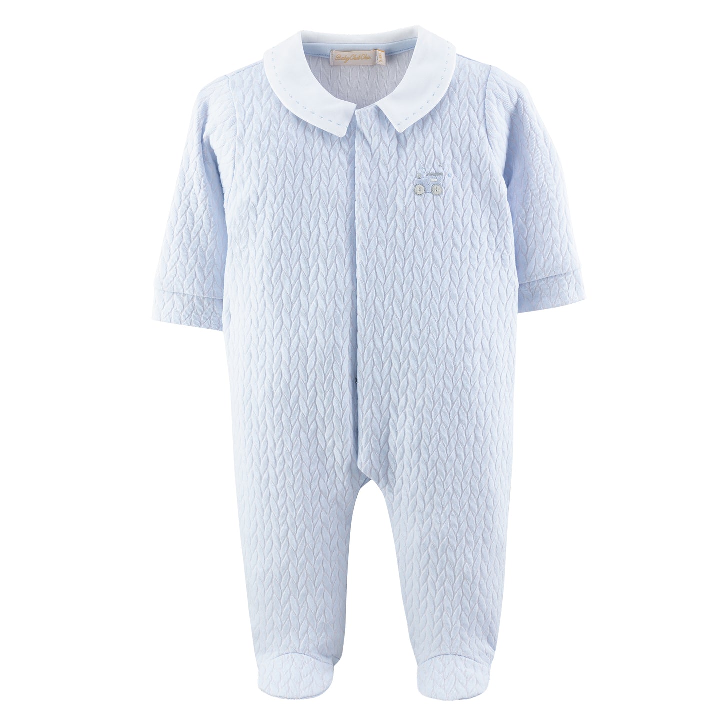 Boy's Braided Train Footie