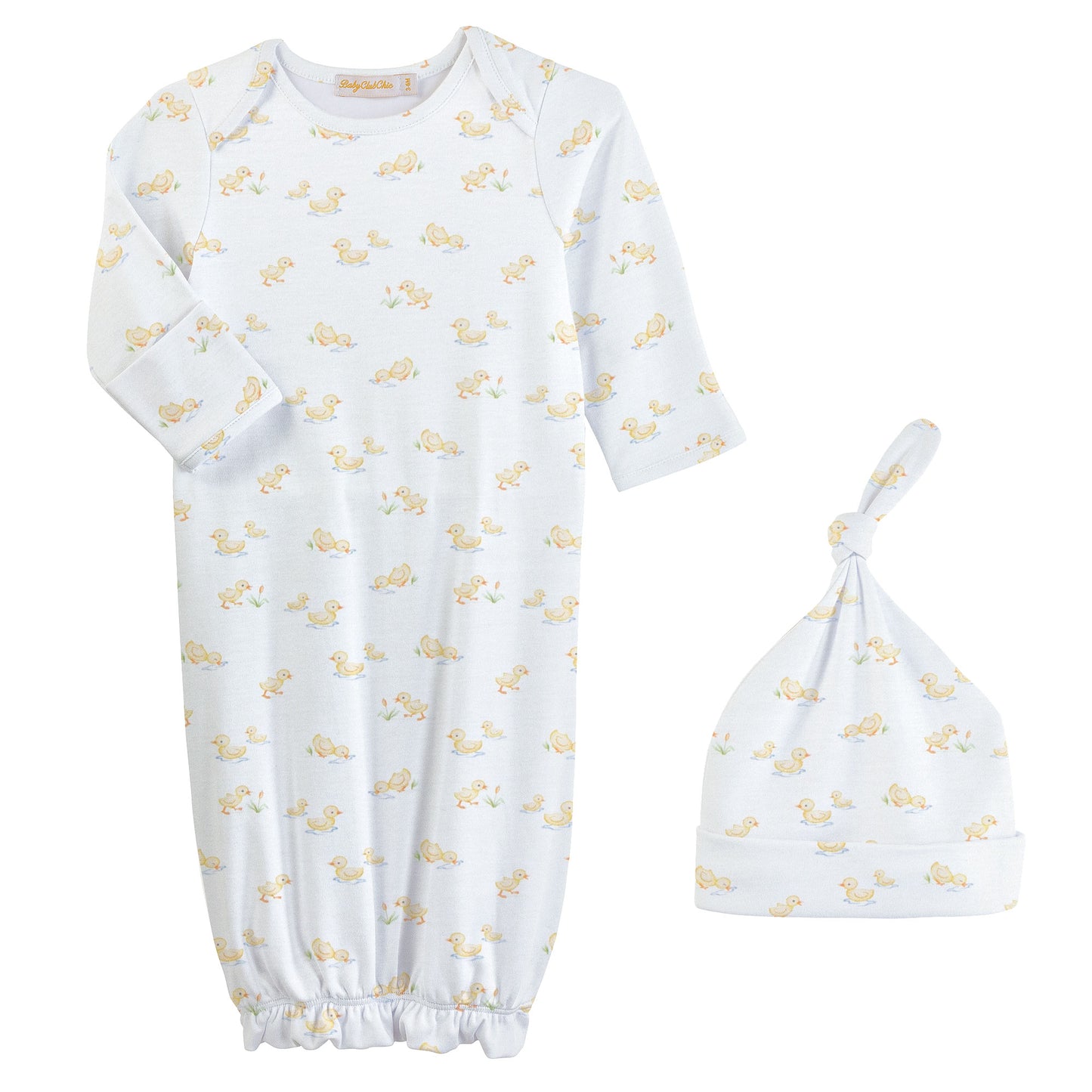 Baby Duckies Gown & Hat