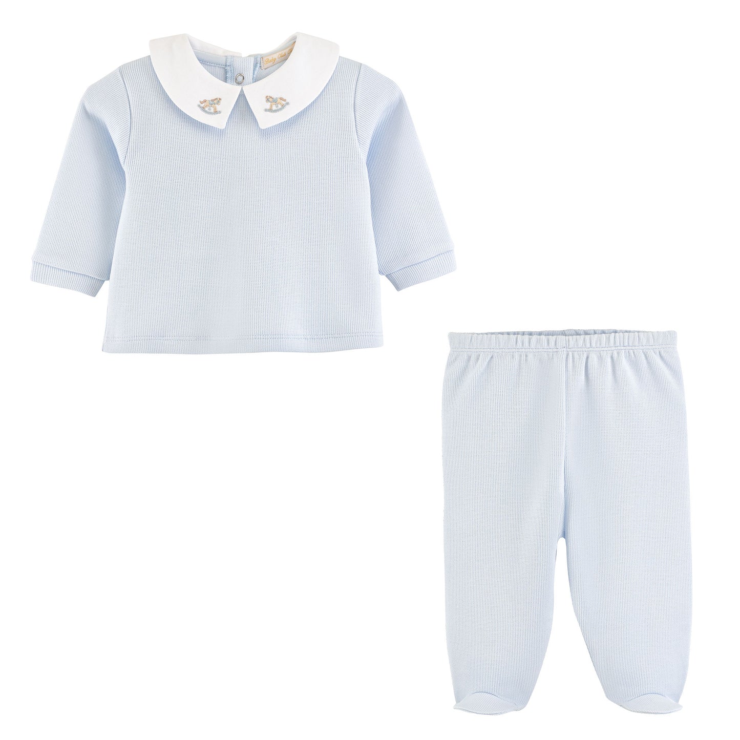 Blue English Knot Pant Set