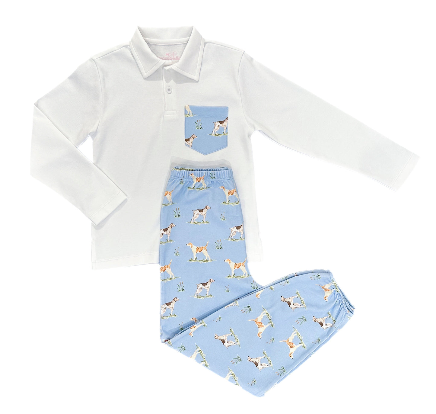 Carter Pant Set- Puppy Dog Tails