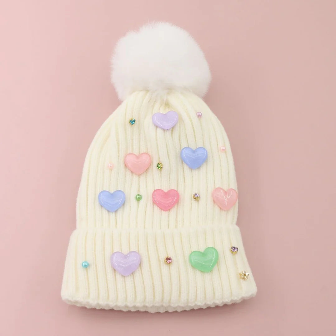 Multi Heart Beanie