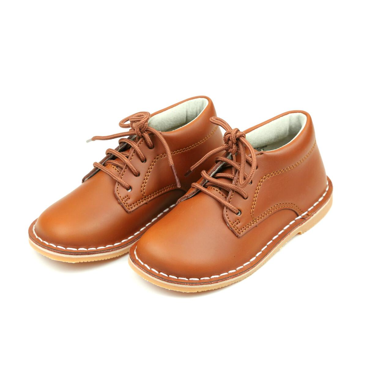Tuck Mid-Top Shoe- Cognac
