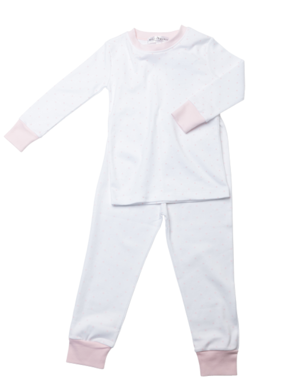 Light Pink Dot Girls Pajama Set