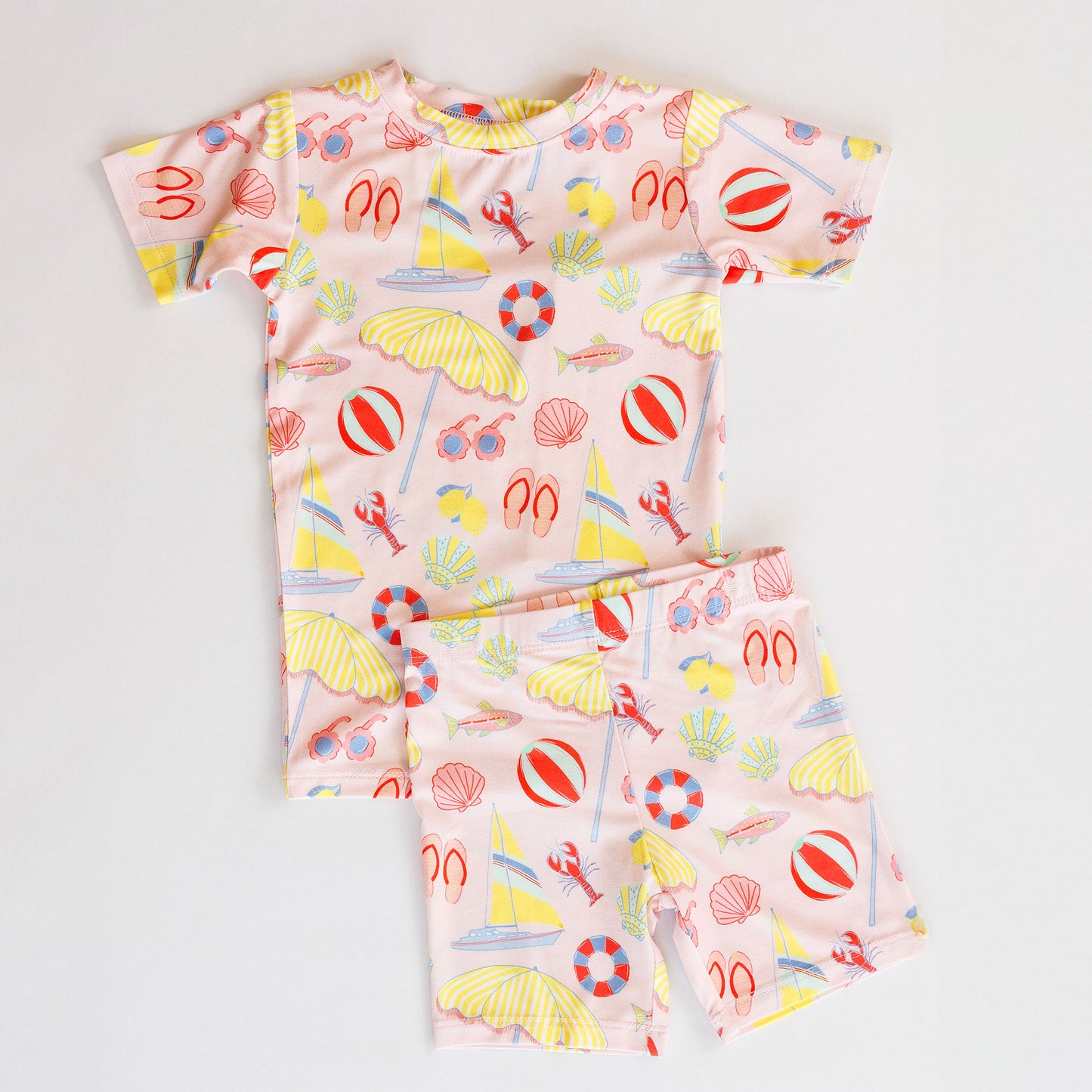 Pink Beach Days Pajama Set