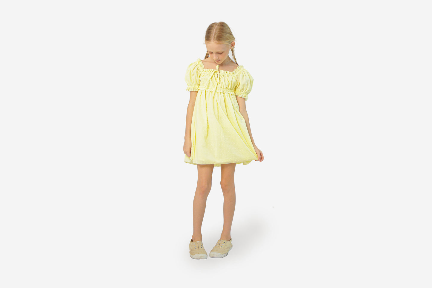 Lemon Swiss Dress
