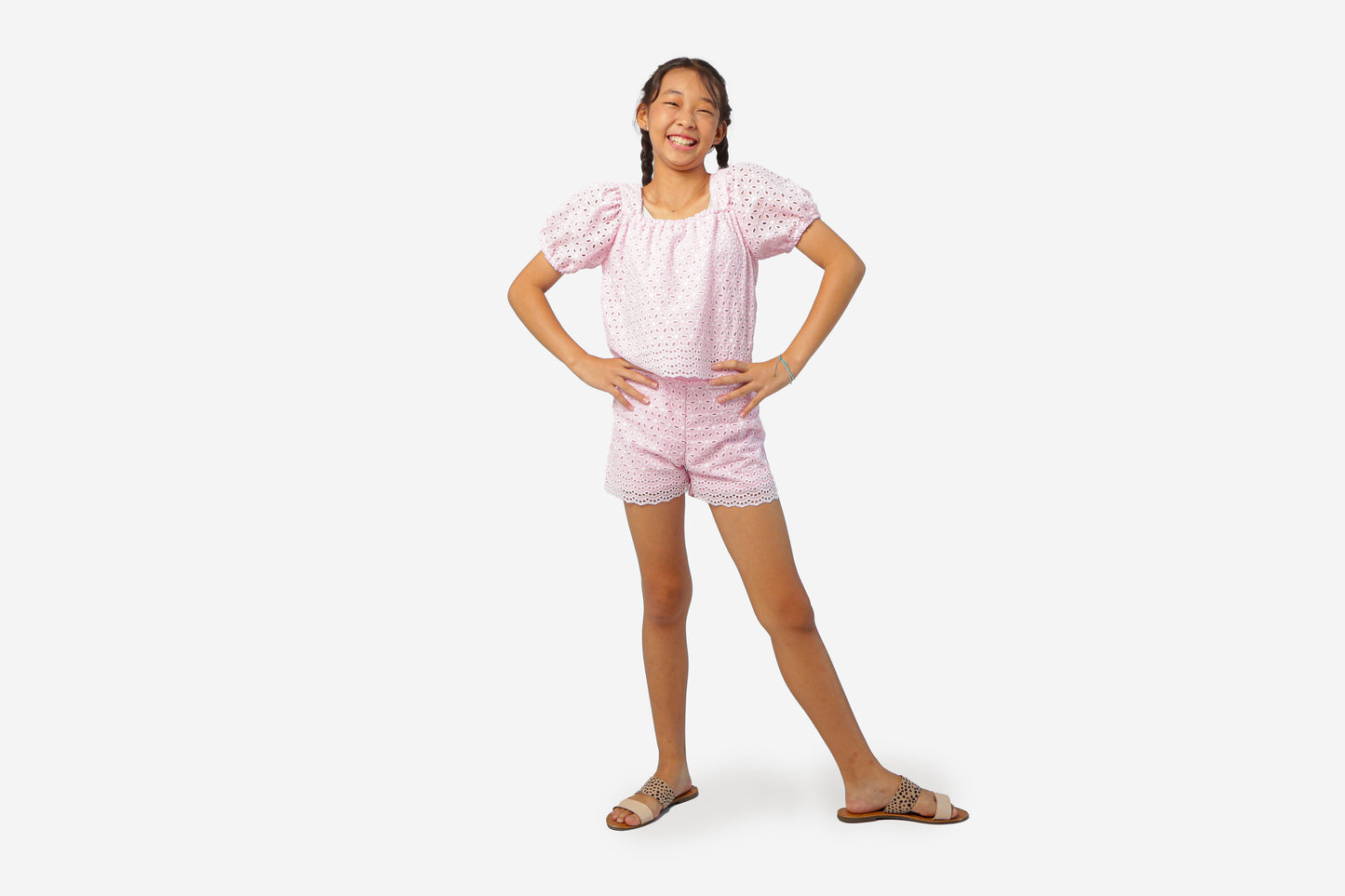 Grace Set- Pink Eyelet