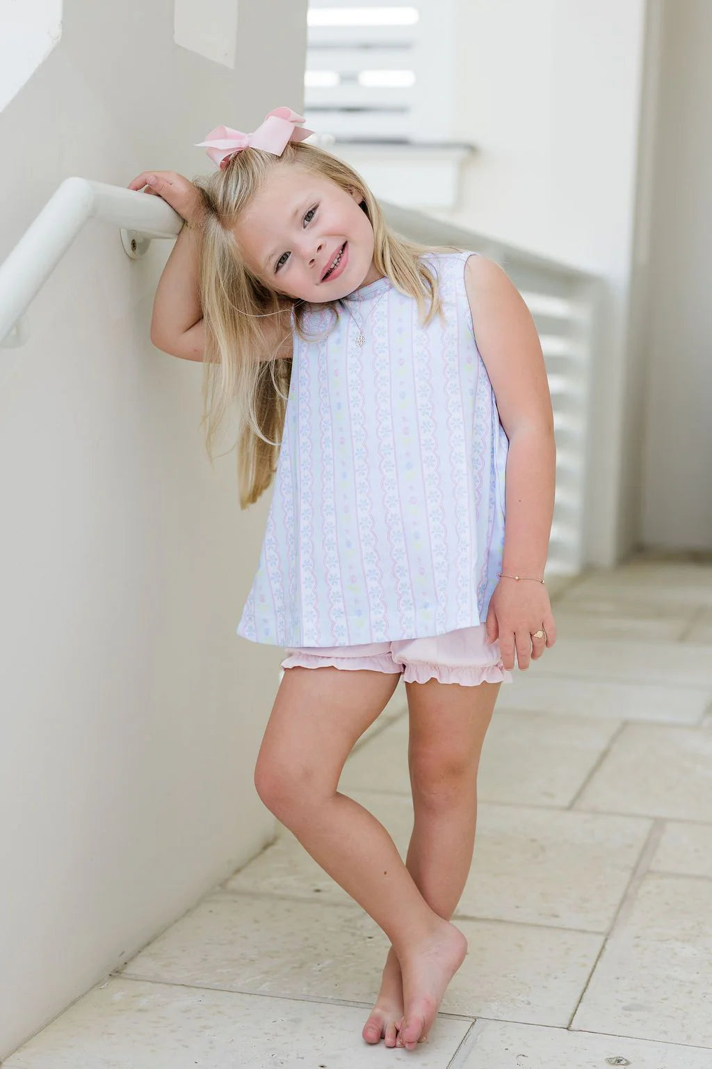 Lottie Bloomer Set- Floral Scallop