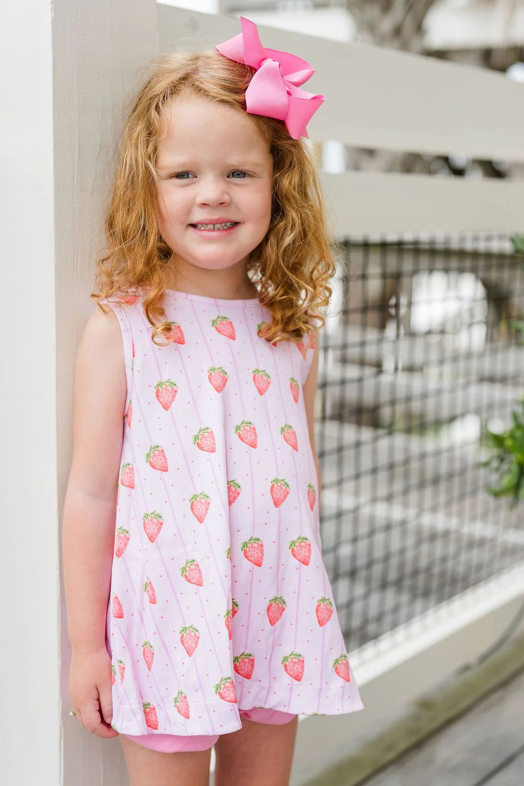 Lottie Bloomer Set- Strawberry Stripe