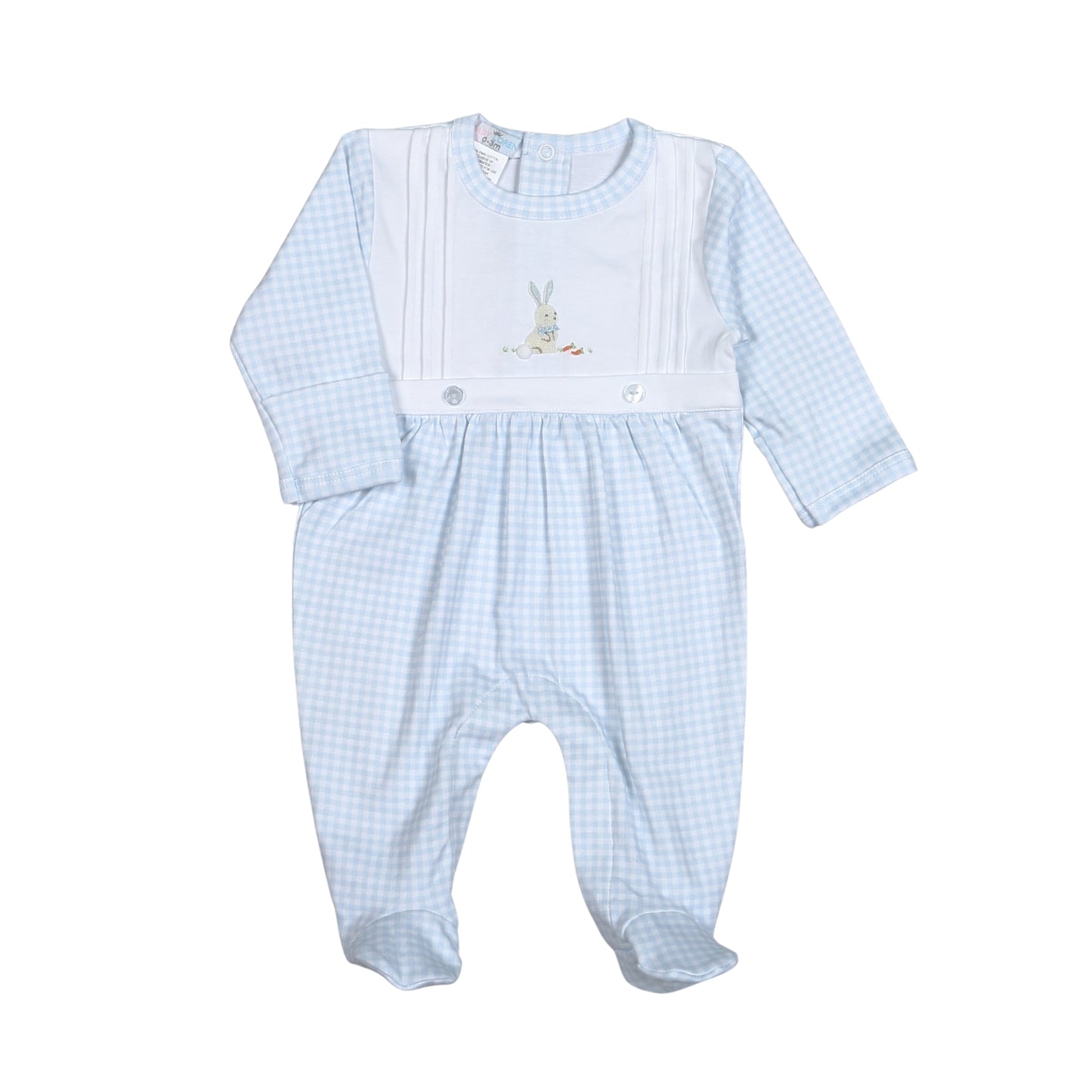 Blue Easter Hand Embroidered Footie