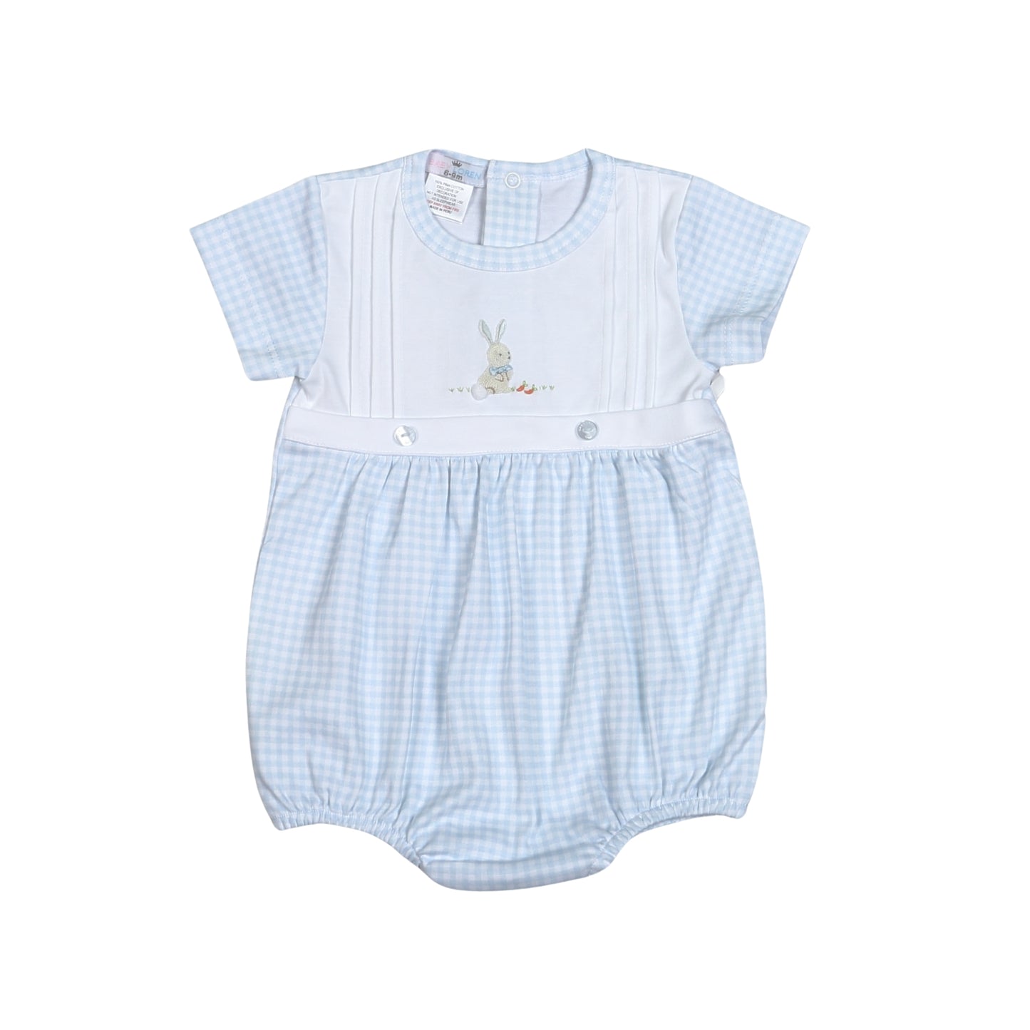 Blue Easter Hand Embroidered Pima Bubble