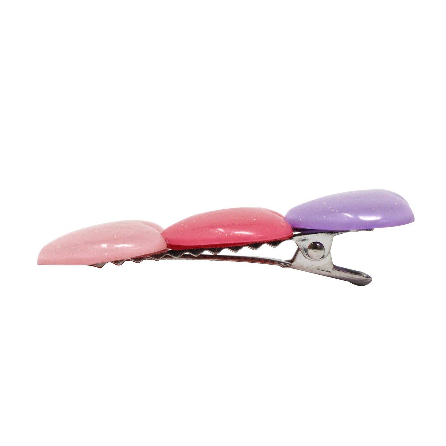 Glitter Hearts Alligator Hair Clips | Pack of 6