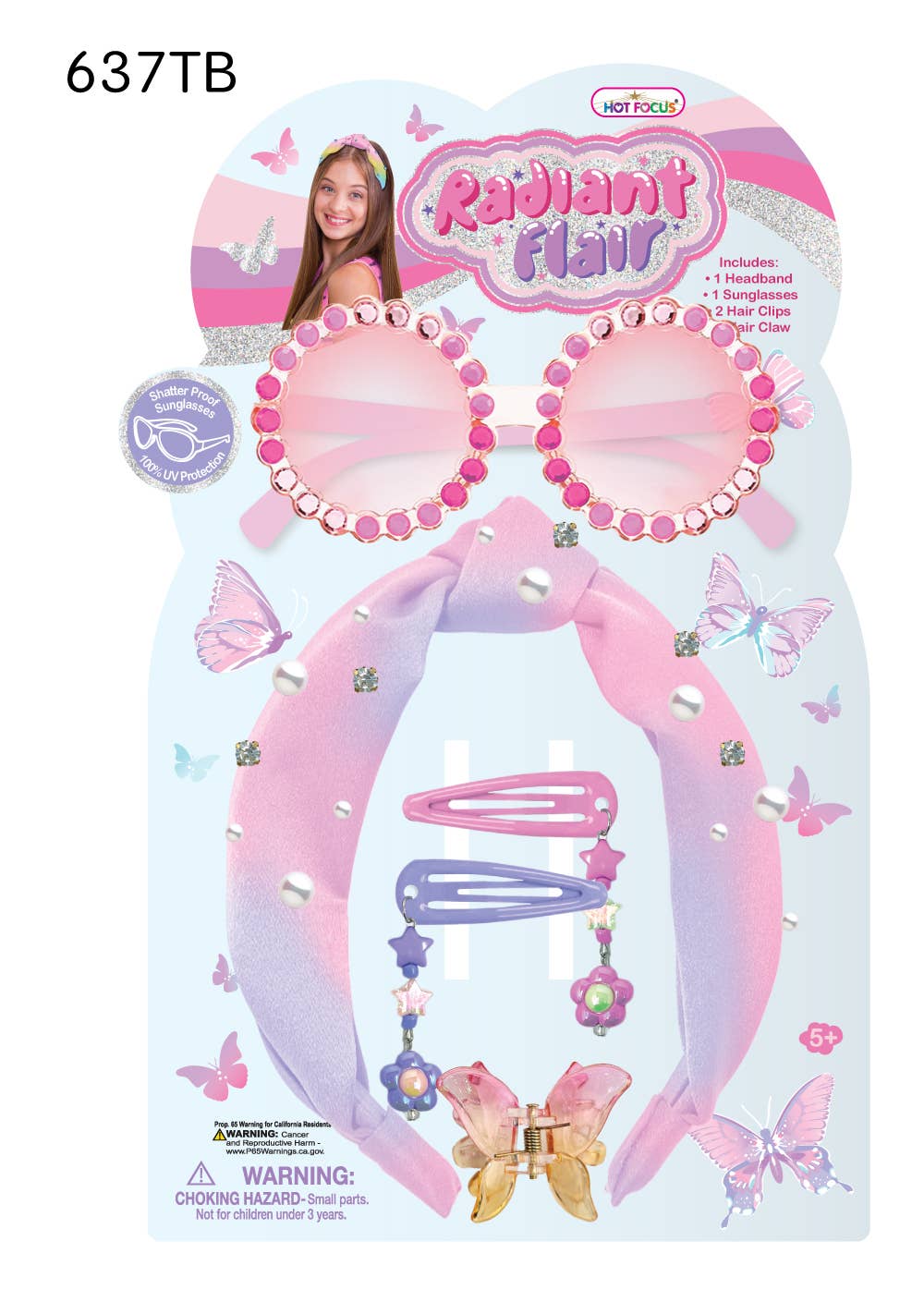 Radiant Flair,Tie Dye Butterfly