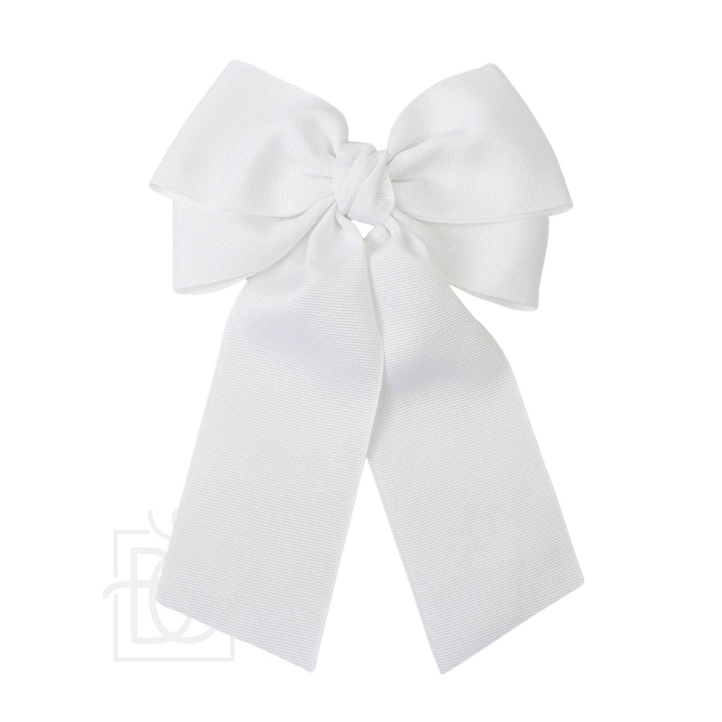 GROSGRAIN DOUBLE TAIL BOW ON ALLIGATOR CLIP