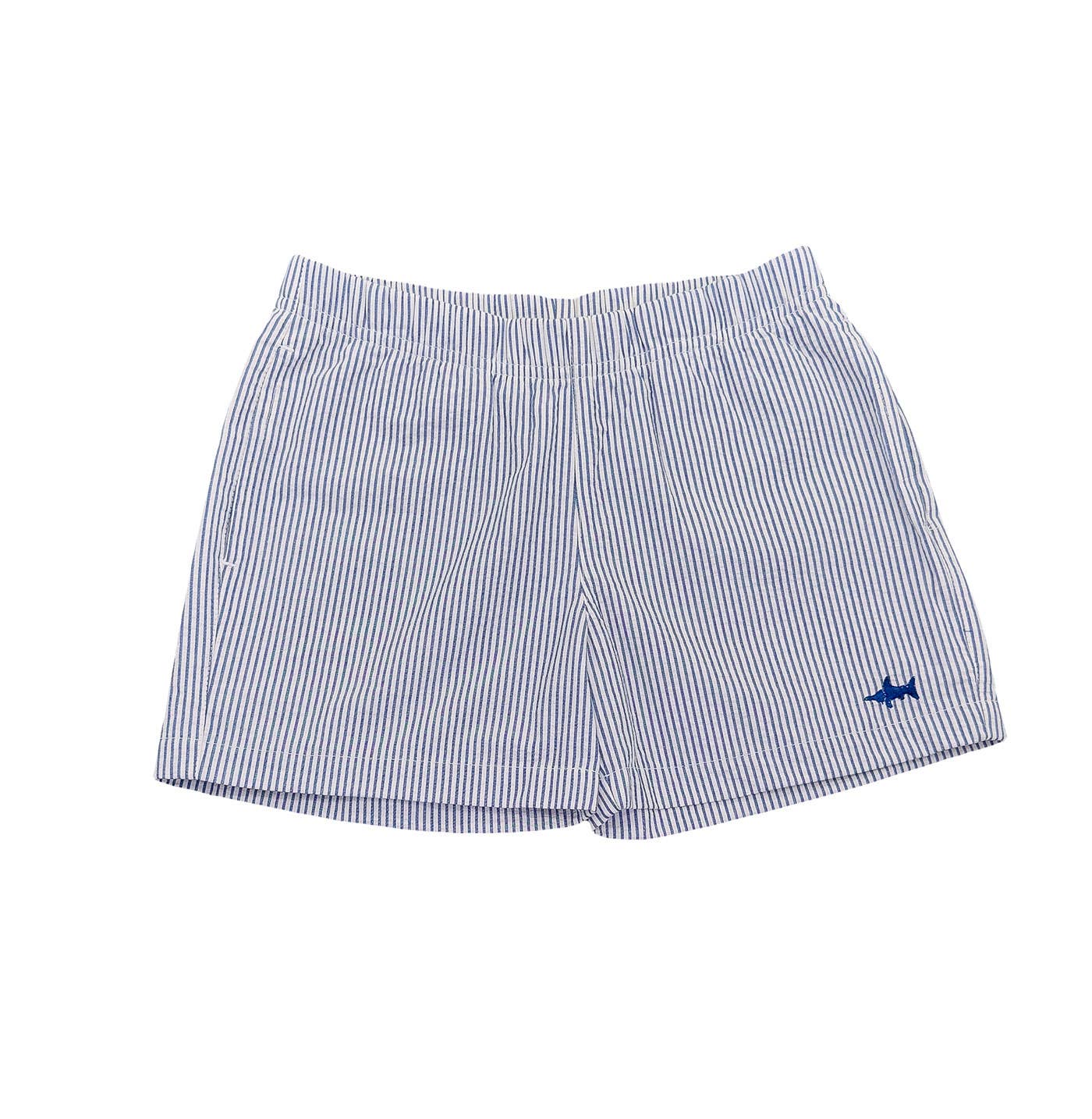 Naples Shorts Navy Seersucker