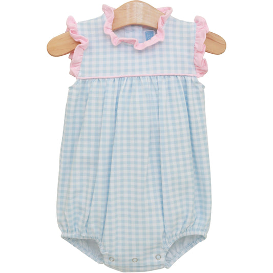 Meredith Bubble- Light Blue Gingham