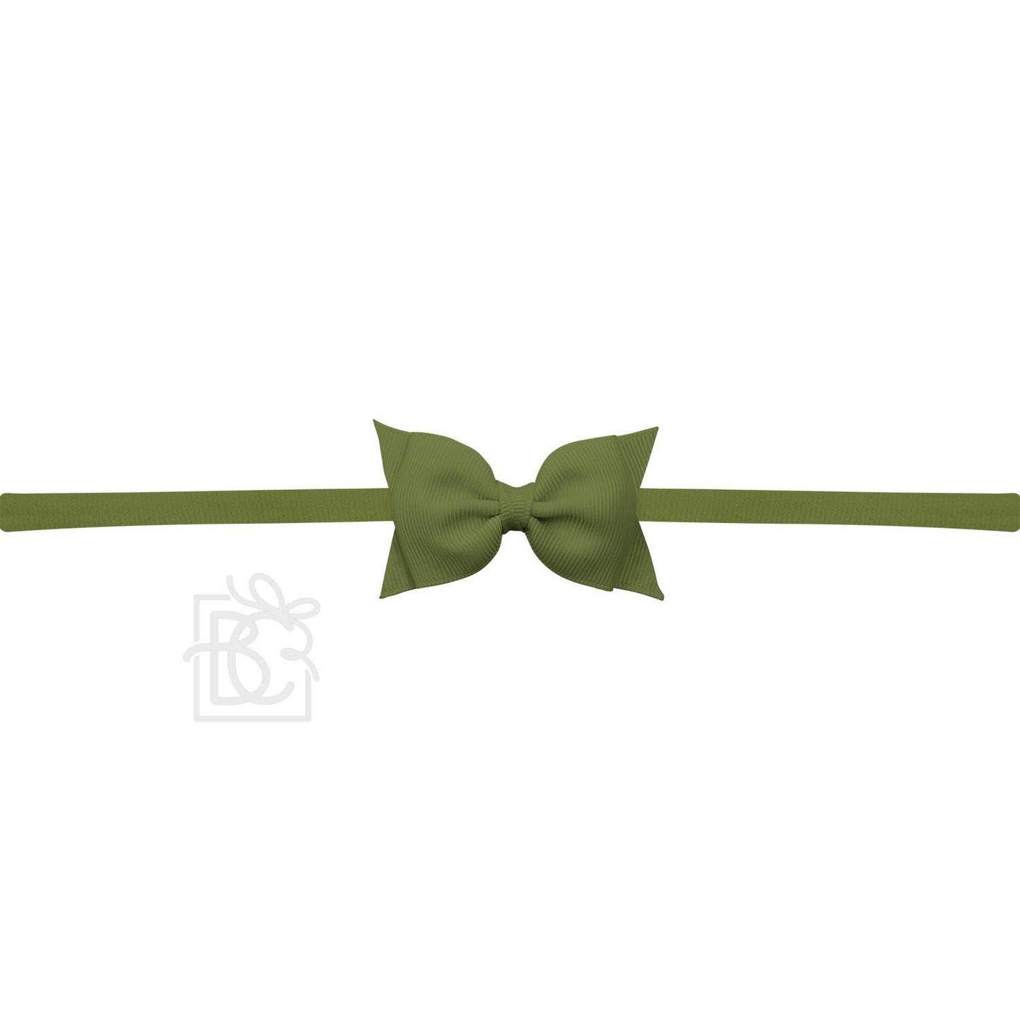 1/4" PANTYHOSE HEADBAND W/ 2.5" FLAT SOPHIA BOW