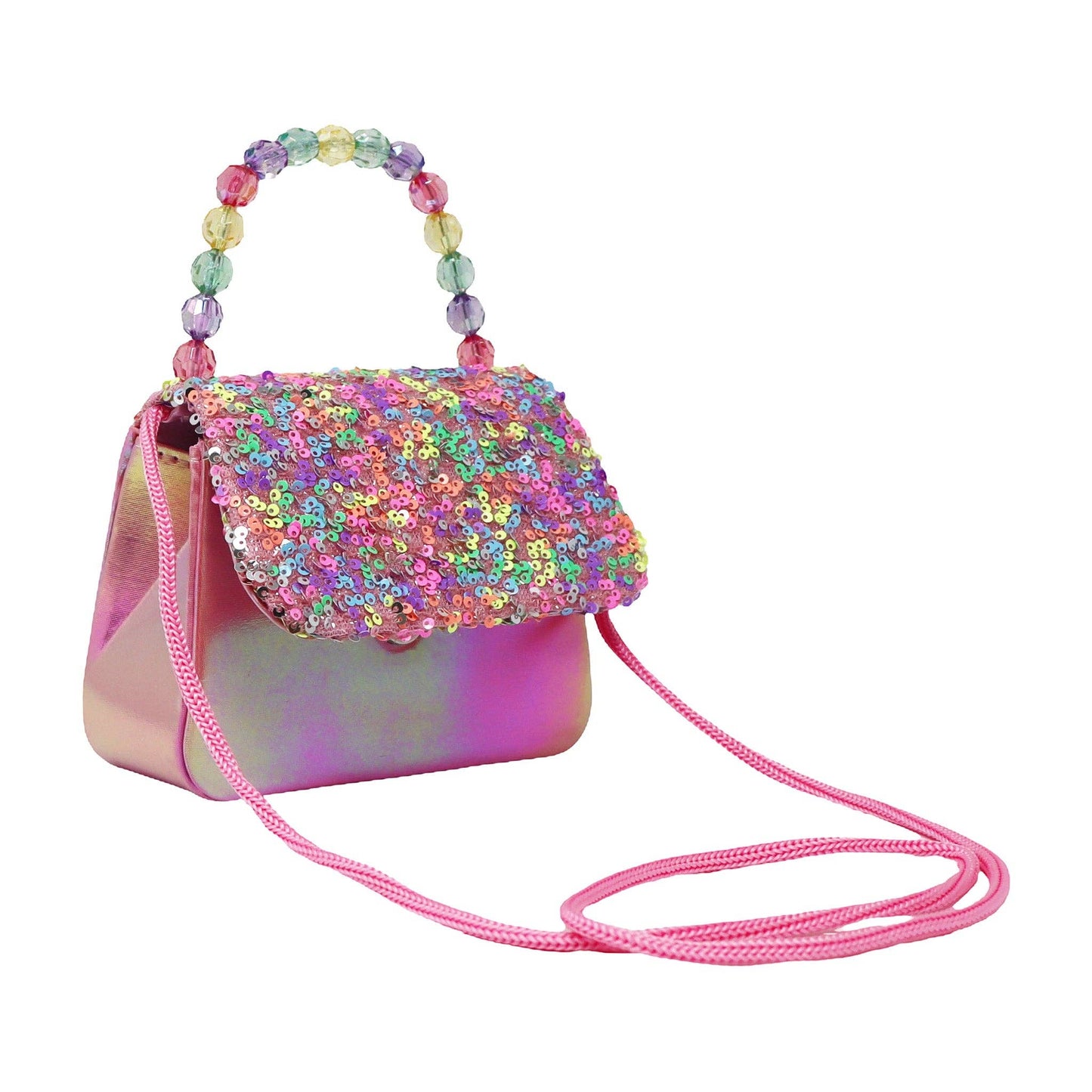 Pink & Purple Glitter Handbag | Pack of 2
