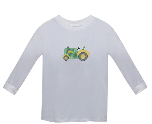 Tractor Applique Long Sleeve Shirt