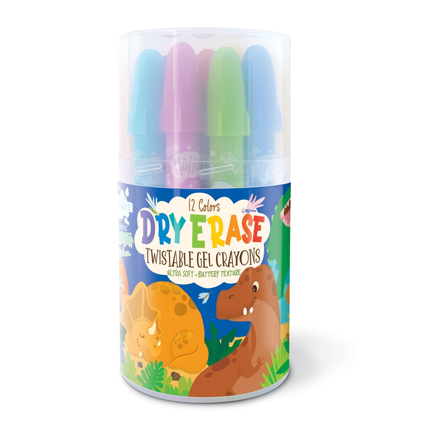 Dry Erase Gel Crayons with FREE Coloring Book | Dinosaur