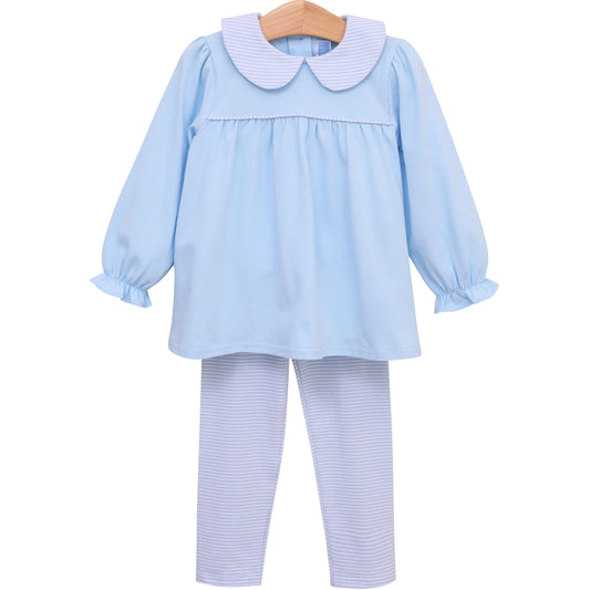 Abigail Light Blue Pant Set