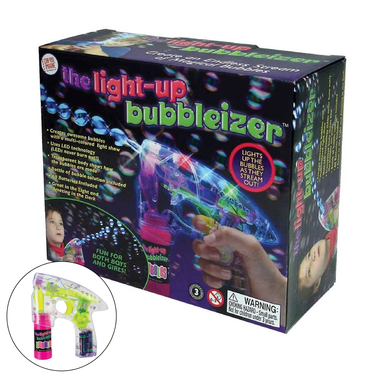 Can You Imagine Light-Up Bubbleizer Bubble Blowing Toy