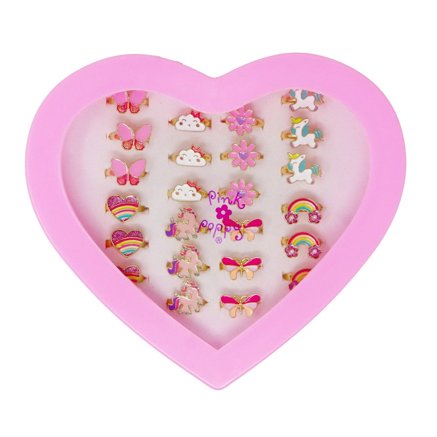 Rainbow Fantasy Sparkle Rings | Pack of 24