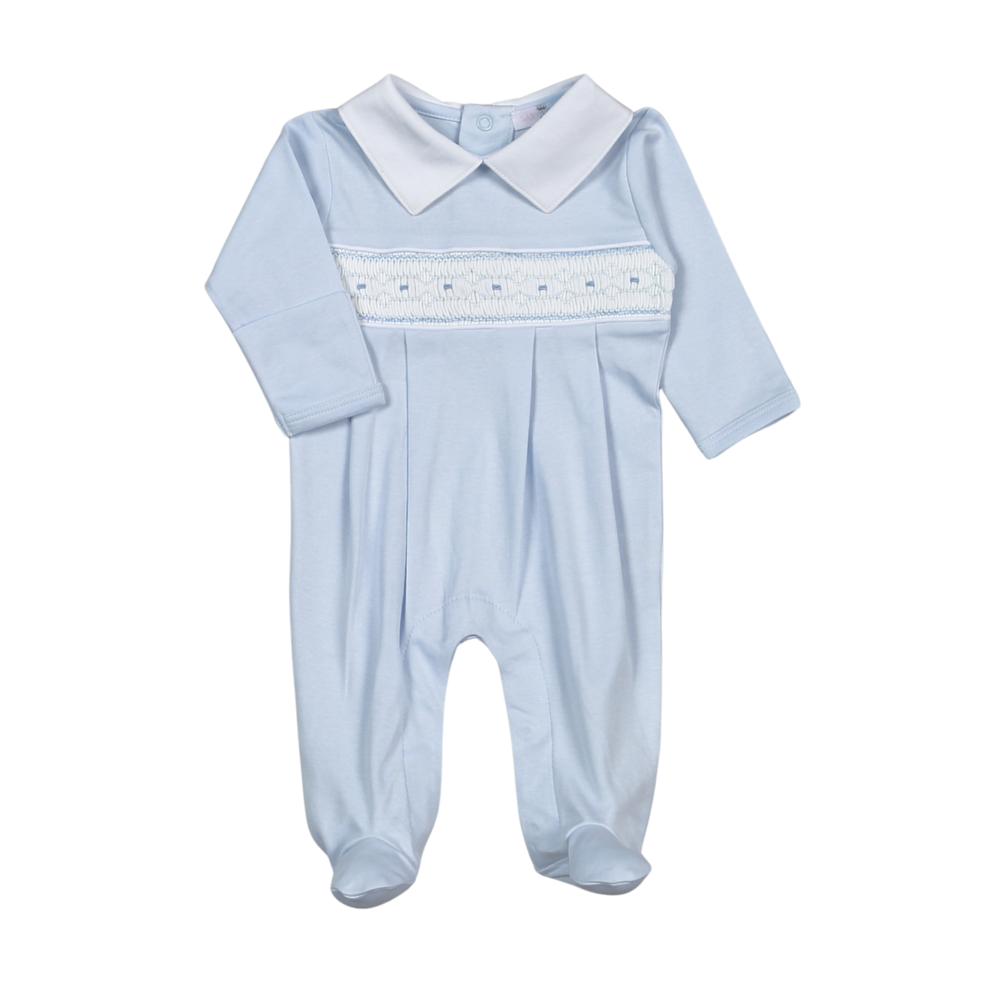 Tim Hand Smocked Pima Footie