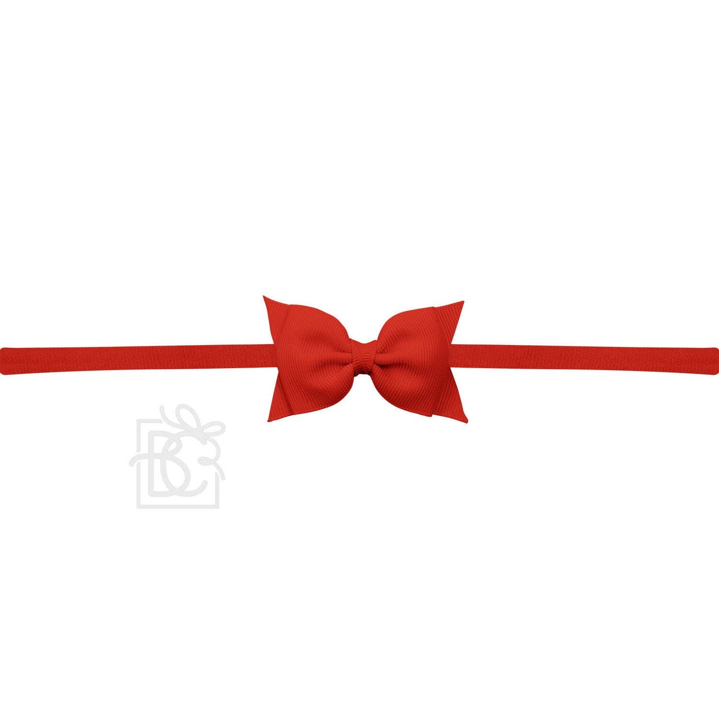 1/4" PANTYHOSE HEADBAND W/ 2.5" FLAT SOPHIA BOW