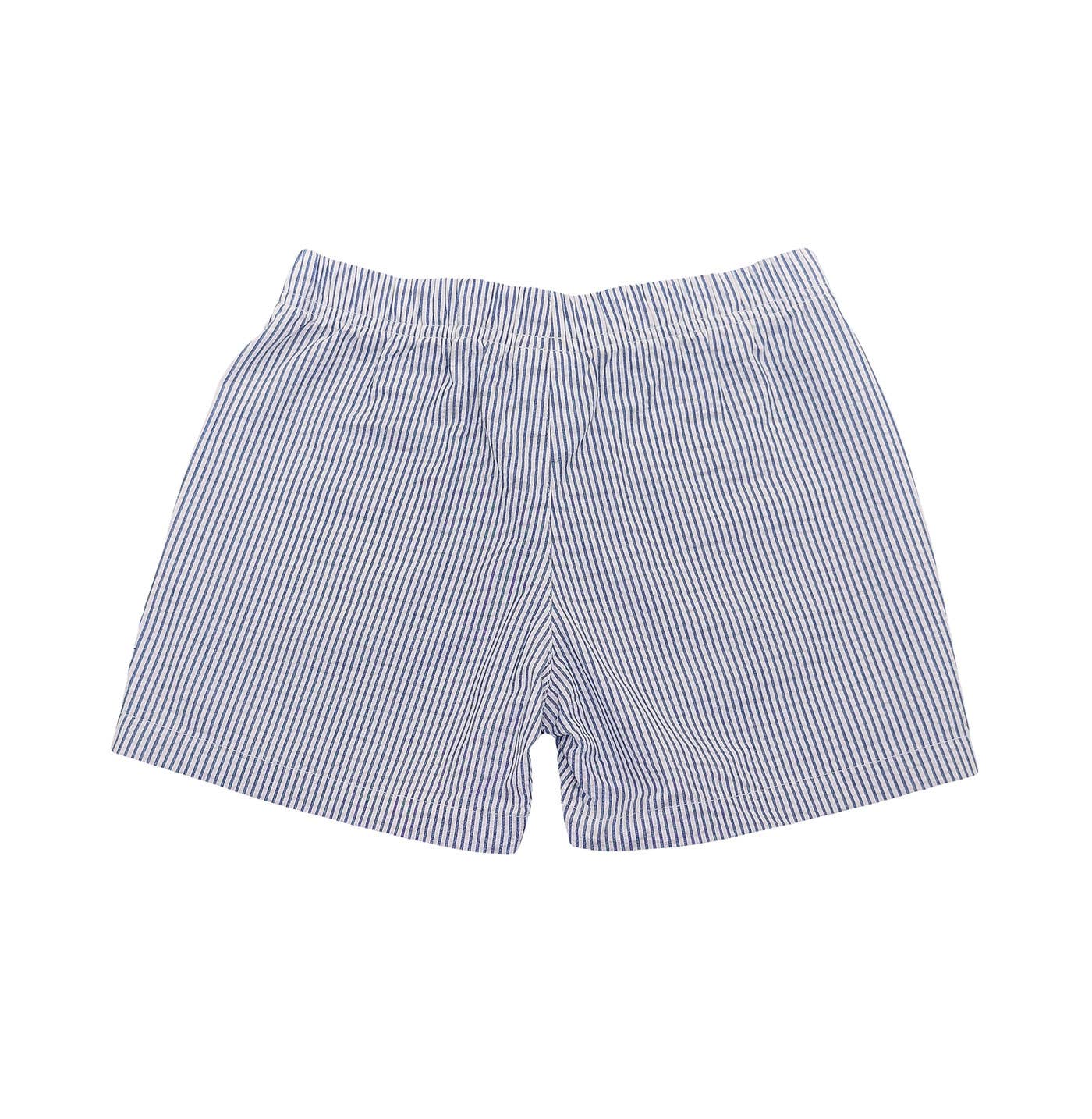 Naples Shorts Navy Seersucker