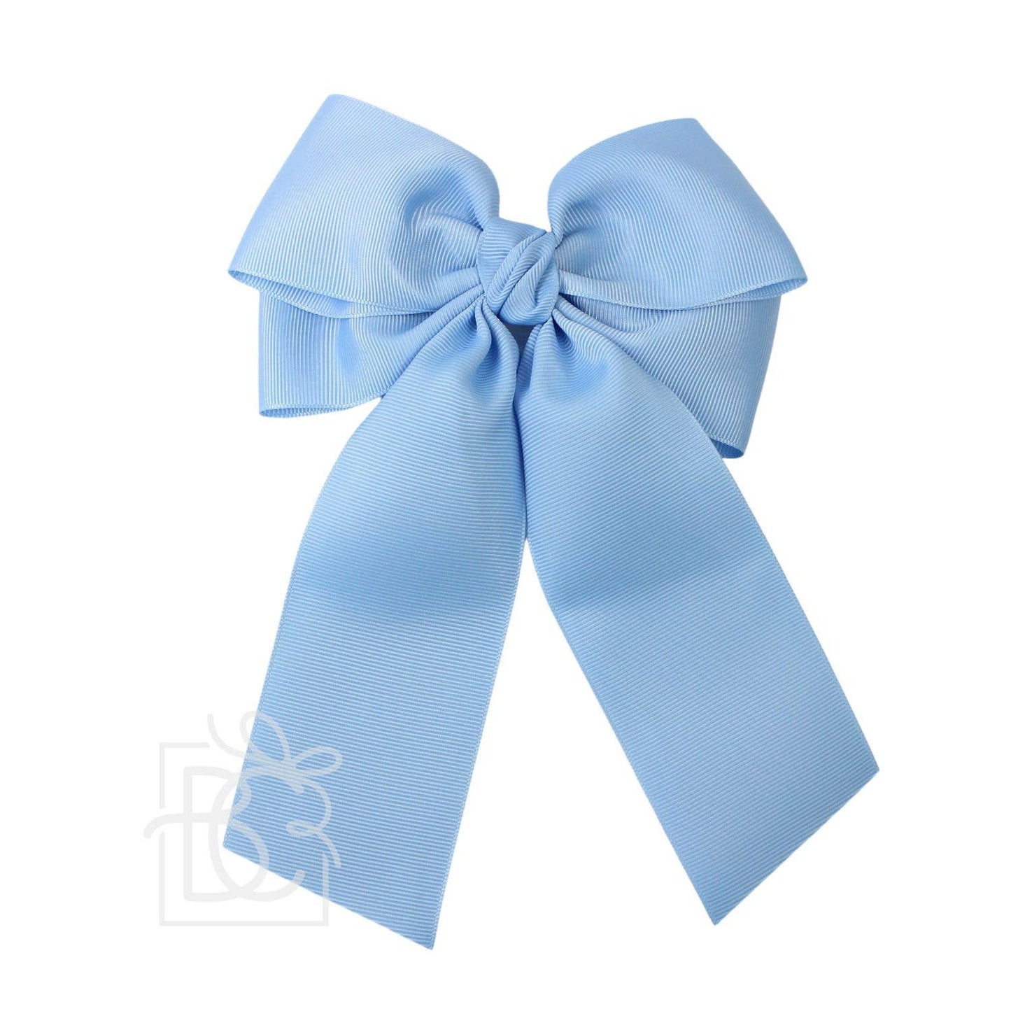 GROSGRAIN DOUBLE TAIL BOW ON ALLIGATOR CLIP