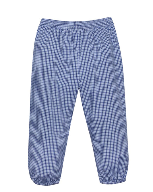 Royal Blue Check Logan Pant