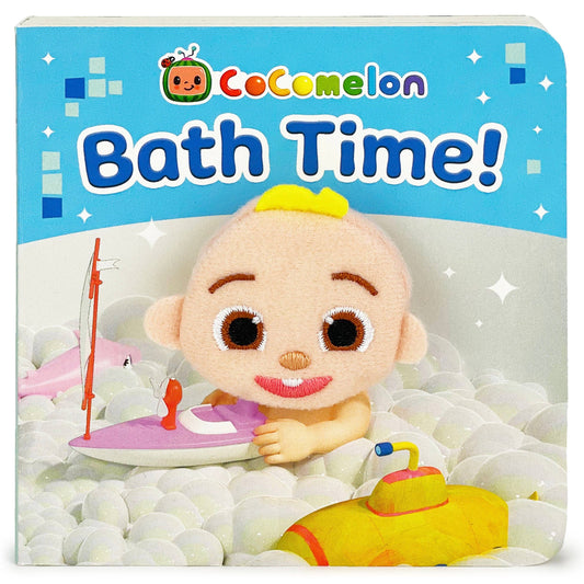 CoComelon Bath Time! Finger Puppet Board Book