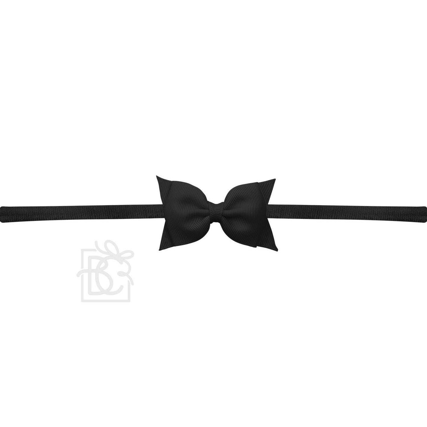 1/4" PANTYHOSE HEADBAND W/ 2.5" FLAT SOPHIA BOW
