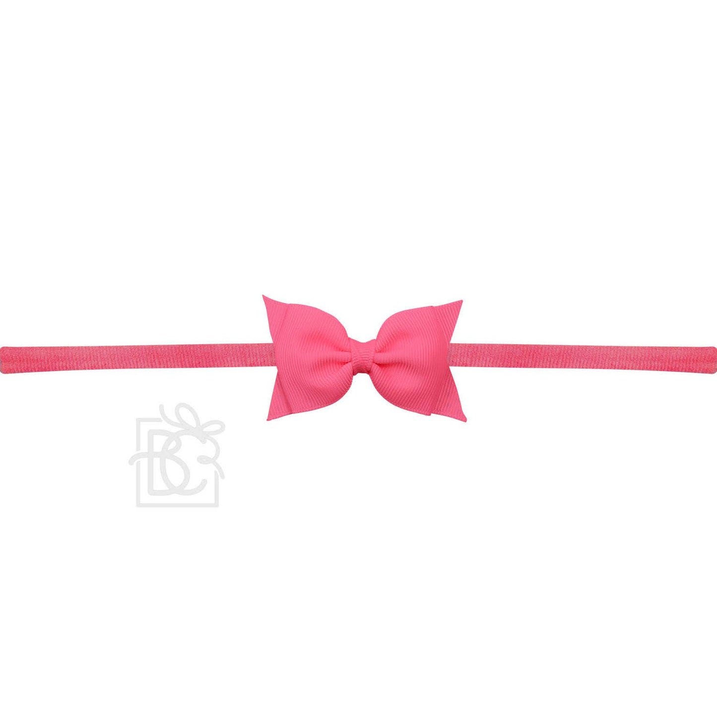 1/4" PANTYHOSE HEADBAND W/ 2.5" FLAT SOPHIA BOW
