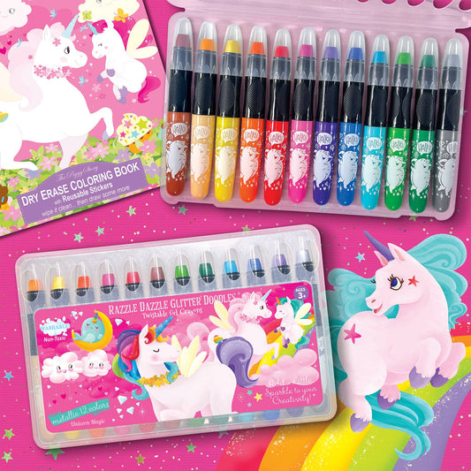 Unicorn Magic Glitter Doodle Twistable Gel Crayons