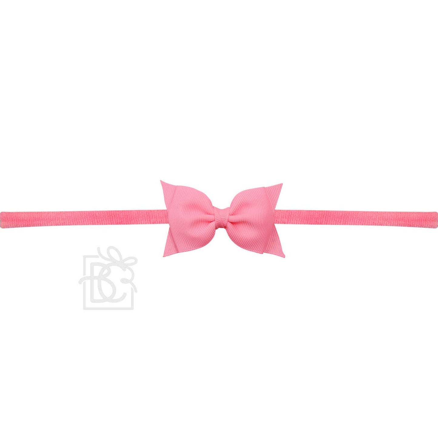 1/4" PANTYHOSE HEADBAND W/ 2.5" FLAT SOPHIA BOW