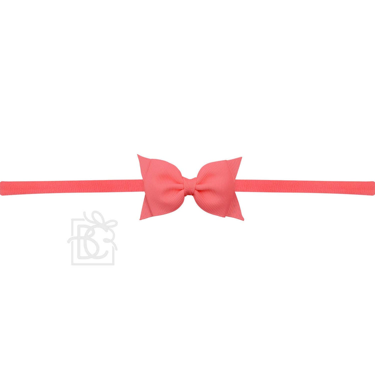 1/4" PANTYHOSE HEADBAND W/ 2.5" FLAT SOPHIA BOW