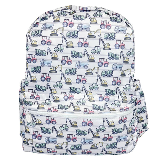 Construction Truck Nylon Backpack- Toddler Size