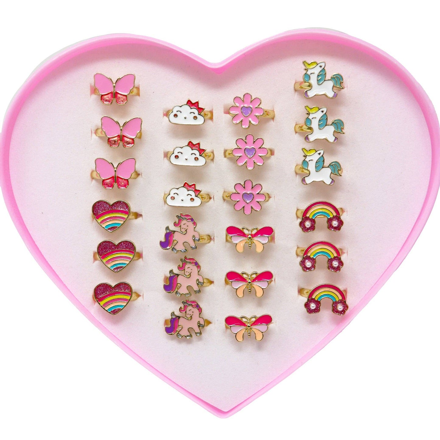 Rainbow Fantasy Sparkle Rings | Pack of 24