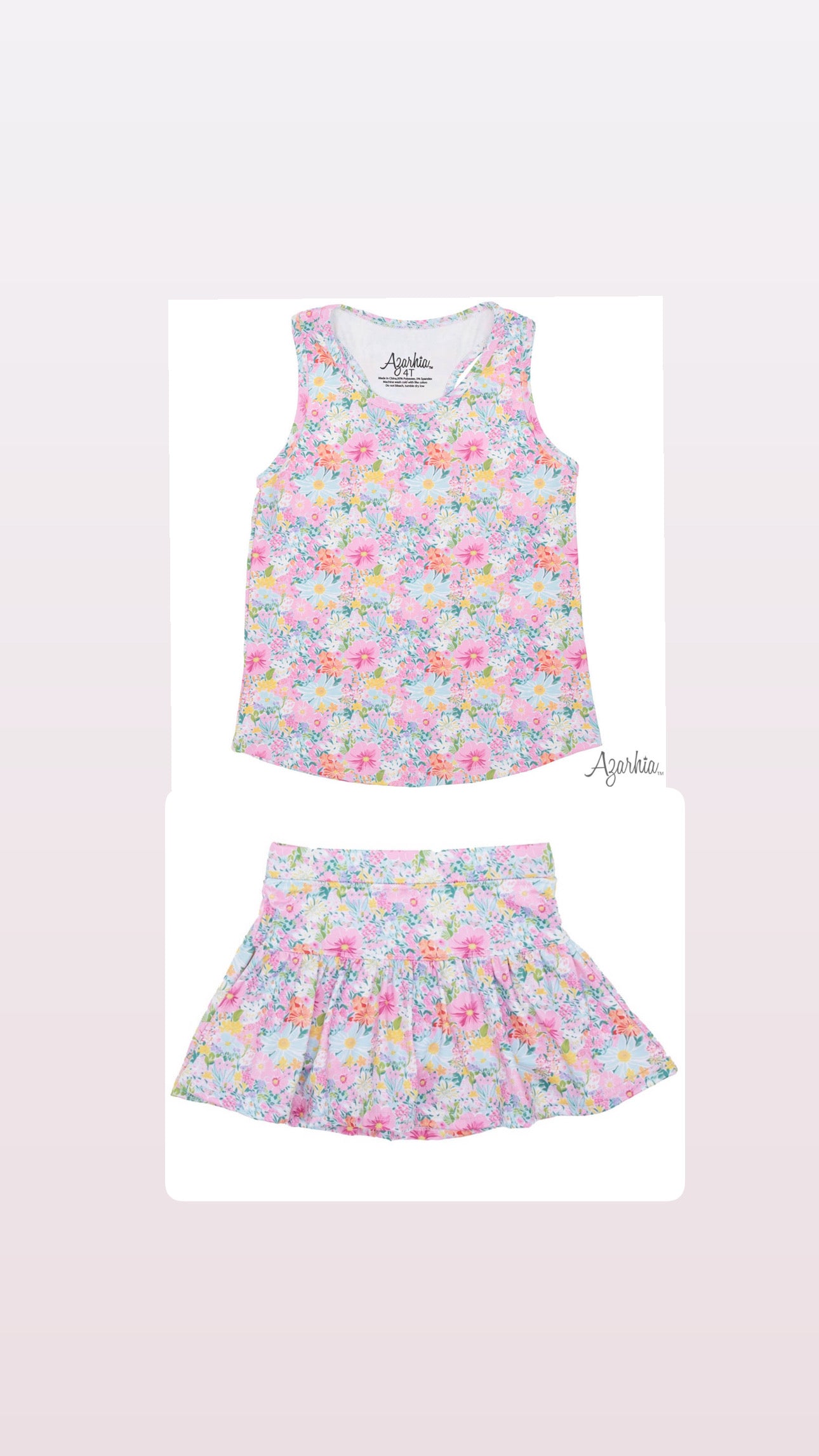 Petal Pop Athletic Skort Set