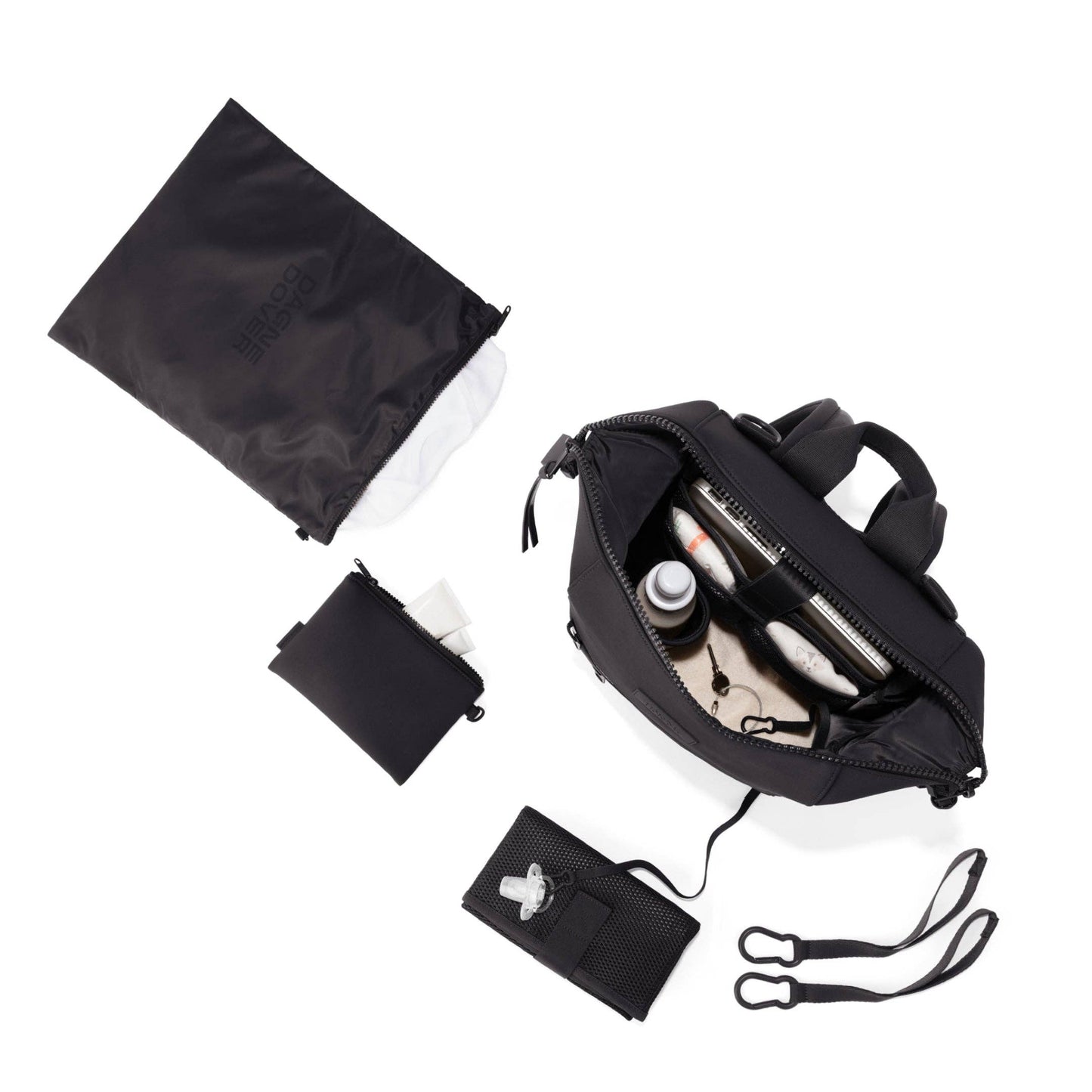 Indi Diaper Backpack in Onyx, Medium