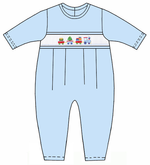 Boys Blue Christmas Train Longall