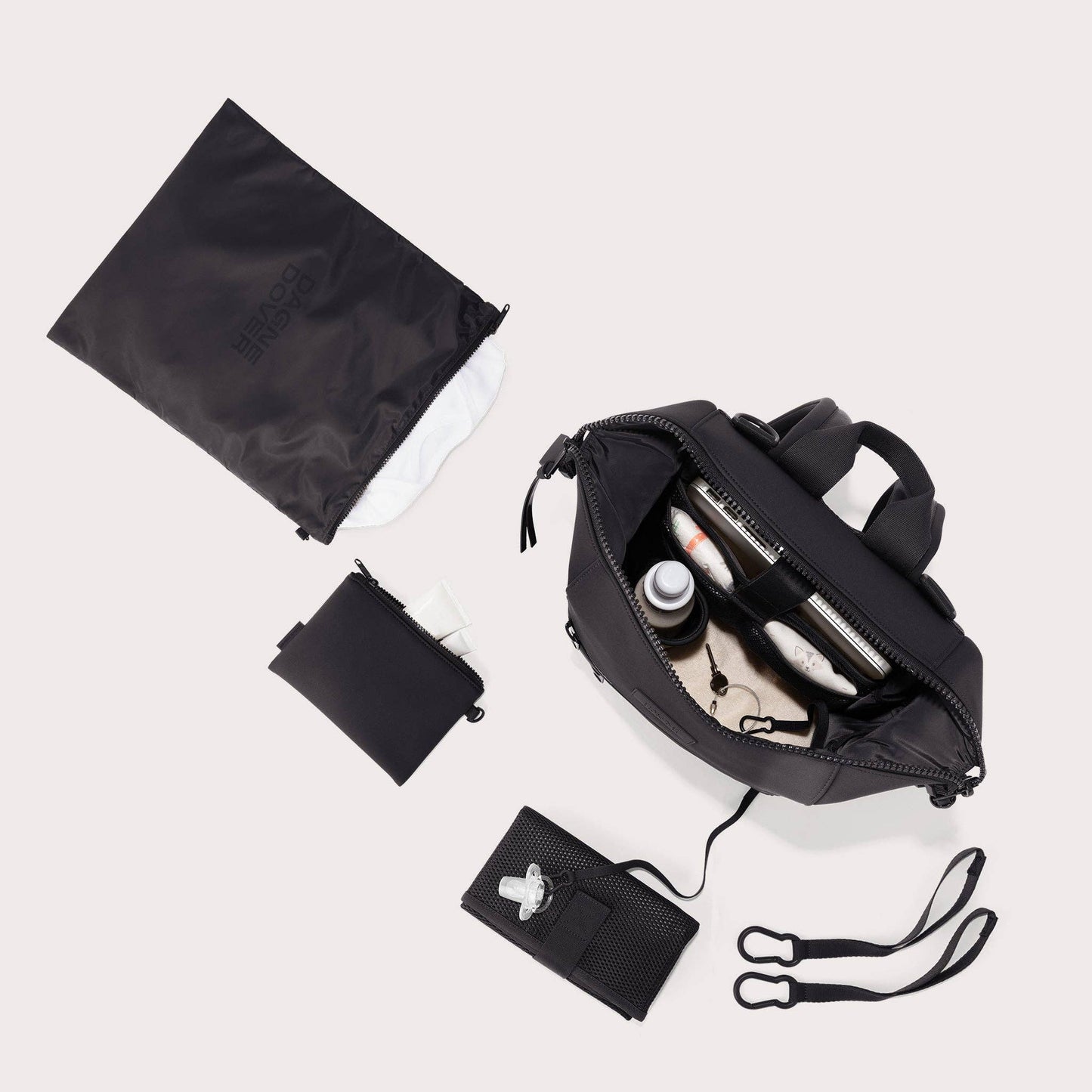 Indi Diaper Backpack in Onyx, Medium